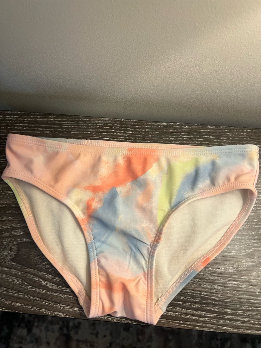 Carter's Pastel Tie-Dye Bikini Bottoms in Coral, Blue & Yellow Girl Size 10